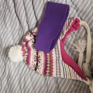 Youth winter hat and headband